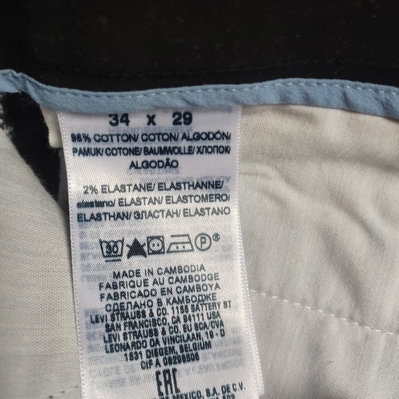 Men's Dockers Classic Fit Black Pants, Size 34x29 - Picture 4 of 4